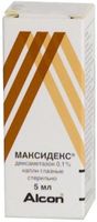 Максидекс капли глазные 0,1% 5мл 