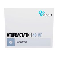 Аторвастатин таблетки п/о плен. 40мг 30шт