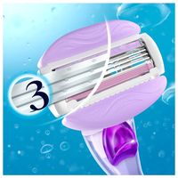Женская бритва Gillette Venus Breeze + 2 сменные кассеты cо встроенными полосками с гелем миниатюра фото №2
