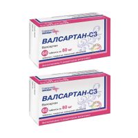 2Х Валсартан-СЗ таблетки п/о плен. 80мг 60шт