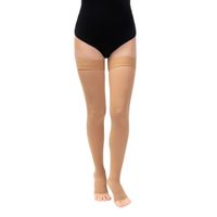 Чулки компрессионные 2 класс с открытым мыском B.Well/Би Велл, JW-227 Med, бежевые р.3 миниатюра фото №7