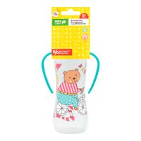 Бутылочка с ручками с соской силиконовой медленный поток от 0 мес. Just lubby Lubby/Лабби 250мл