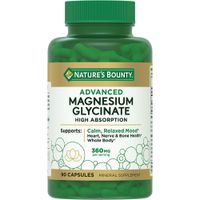 Магния глицинат Nature's Bounty/Нэйчес баунти капсулы 1158мг 90шт