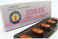 Ломфлокс таблетки п/о плен. 400мг 5шт