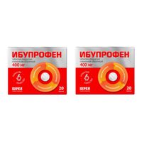 2Х Ибупрофен таб. п/о плен. 400мг №20