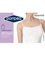 Майка женская с широкими бретельками черная Pompea р.S/M