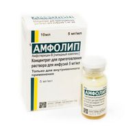 Амфолип концентрат для приг. раствора для инфузий 5мг/мл 10мл
