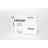 Ланготер таблетки п/о плён. 250мг 30шт миниатюра фото №2