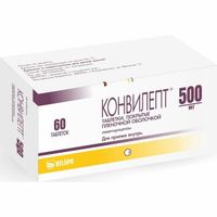 Конвилепт таблетки п/о плен. 0,5г 60шт