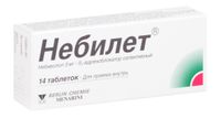Небилет таблетки 5мг 14шт