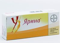 Ярина таблетки п/о плен. 3мг+0,03мг 21шт 3уп