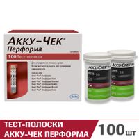 Тест-полоски Перформа Accu-chek/Акку-Чек 100шт миниатюра фото №2
