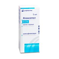 Флоксепол капли глазные 0,5% 5мл