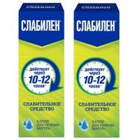 2Х Слабилен капли для приема внутрь 7,5мг/мл 15мл 2шт