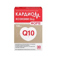 КардиоМ Коэнзим Q10 Форте капсулы 650мг 30шт миниатюра фото №4