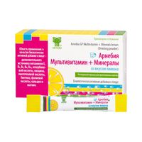 Мультивитамин+Минералы лимон Арнебия порошок для приема внутрь пак. 5г 10шт