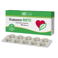 Корвалол Фито таблетки 1,16мг+28мг+16,4мг 30шт