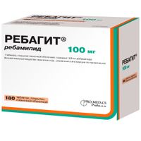 Ребагит таблетки п/о плен. 100мг 180шт