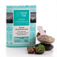 Глина голубая серебряная антицеллюлитная planet spa altai 100г. миниатюра фото №3