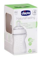 Бутылочка с силиконовой соской от 4 мес. Natural Feeling Chicco/Чикко 250мл (310205014)