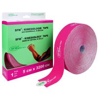 Тейп кинезиологический на хлопковой основе в рулоне розовый SFM-Plaster 5х3200см