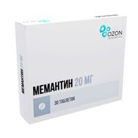Мемантин таблетки п.о.п 20мг 30шт миниатюра фото №2