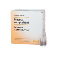 Мукоза композитум раствор для в/м и п/к введ. гомеопатический 2,2мл 100шт