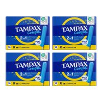4Х Тампоны с аппликатором TAMPAX (Тампакс) Compak Regular, 16 шт. 4Х Тампоны с аппликатором TAMPAX (Тампакс) Compak Regular, 16 шт.