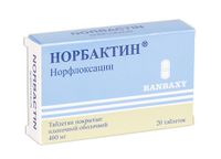 Норбактин таблетки п/о плен. 400мг 20шт