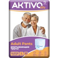 Трусы впитывающие для взрослых Aktivolife 30шт р.L (110-140см)