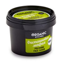 Скраб для лица полирующий фисташковая мафия Organic Kitchen/Органик Китчен банка 100мл миниатюра фото №2