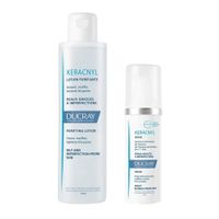 1X Лосьон для лица очищающий Keracnyl Ducray/Дюкрэ 200мл + 1X Сыворотка разглаживающая для проблемной кожи Keracnyl Ducray/Дюкрэ 30мл