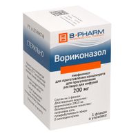 Вориконазол лиофилизат для приг. концентрата для приг. раствора для инфузий 200мг