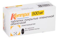 Кеппра таб. п/о плён. 500мг №30
