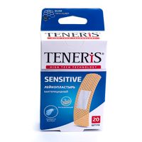 Лейкопластырь бактерицидный на нетканой основе Sensitive Teneris/Тенерис 76х19мм 20шт