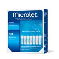 Ланцеты для прокалывания пальца к устройству Microlet/Микролет 200шт миниатюра фото №2