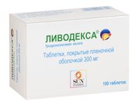 Ливодекса таблетки п.п.о. 300мг 100 шт.