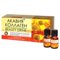 Коллаген с ароматом ананаса Beauty Drink Акавия напиток 10мл 15шт