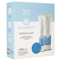 Набор President/Президент: Паста зубная для реминерализации эмали Rem minerals kit Profi 50мл+Гель 30мл+Капа миниатюра фото №2