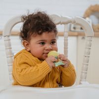 Ниблер с силиконовой сеточкой для детей с 6 мес. мятно-желтый Piggy Roxy-Kids/Рокси-Кидс миниатюра фото №3