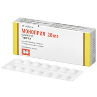 Моноприл таблетки 20мг 28шт
