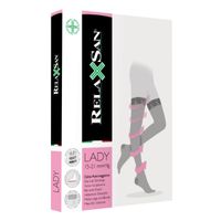 Чулки компрессионные 15-21 mmHg Lady Relaxsan/Релаксан Stay-Up, черные, р.2 миниатюра фото №3