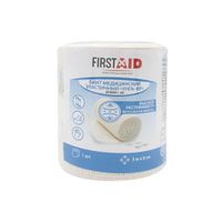Бинт эластичный высокой растяжимости с застежками-клипсами Унга First Aid/Ферстэйд 3м х 8см