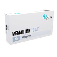 Мемантин таблетки п/о плен. 10мг 60шт миниатюра фото №2