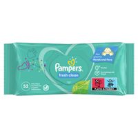 Салфетки влажные детские Fresh Clean Pampers/Памперс 52шт миниатюра фото №5