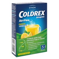 Колдрекс ХотРем вкус лимона порошок для приг. раствора для приема внутрь 5шт миниатюра фото №6