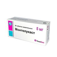 Монтелукаст таблетки жевательные 5мг 30шт