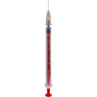 Шприц инсулиновый 3-х компонентный с иглой 26G U-40 SFM 0,45х12мм 1мл 100шт миниатюра фото №5