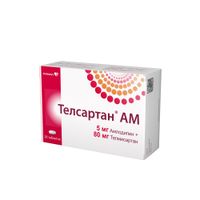 Телсартан АМ таблетки 5мг+80мг 28шт миниатюра фото №2