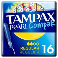 Тампоны гигиенические с аппликатором Regular Compak Pearl Tampax/Тампакс 16шт